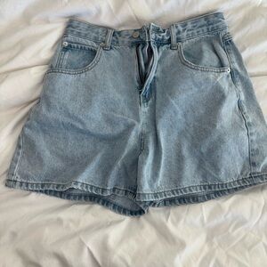 White Fox Boutique Light Blue Jean Shorts